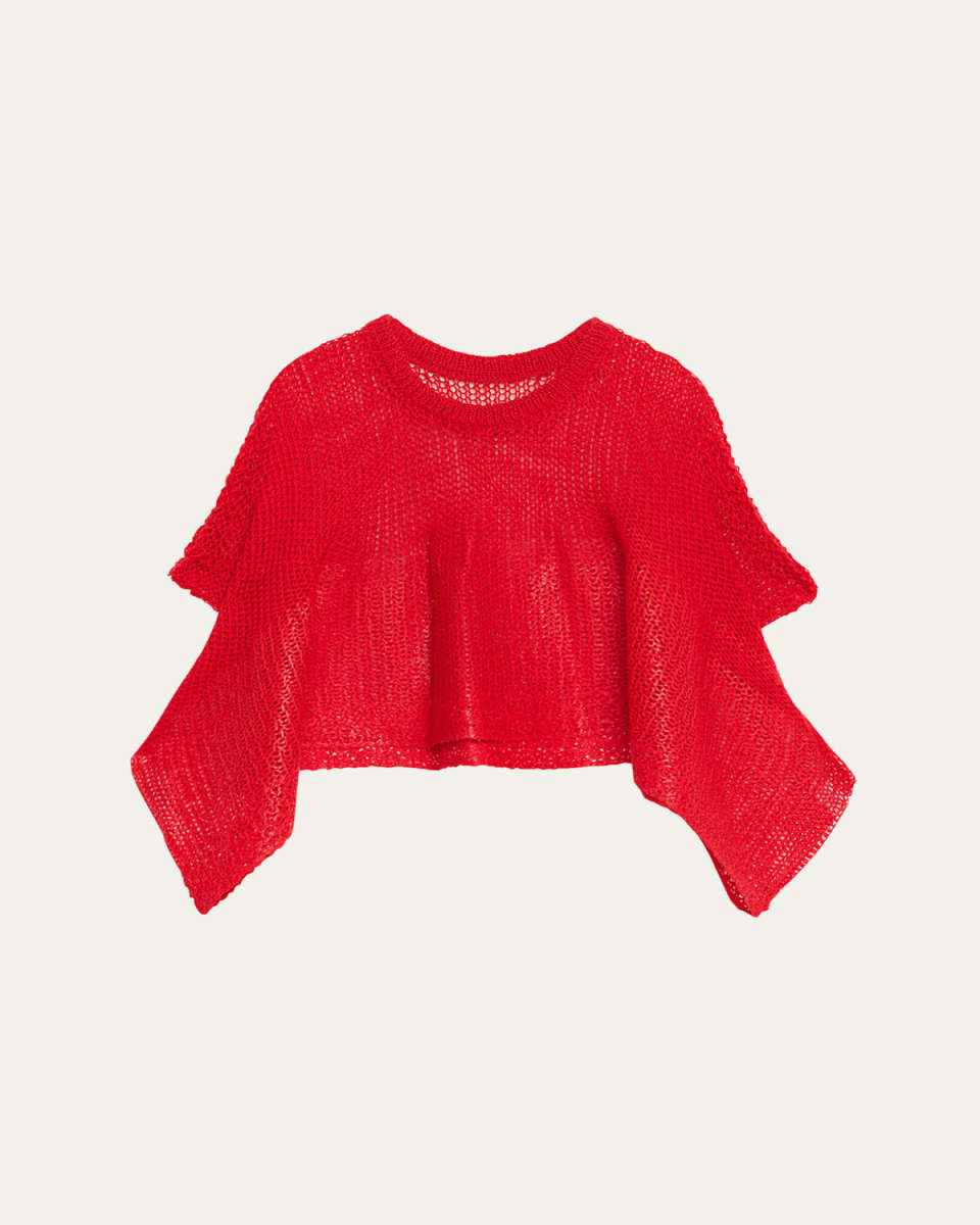 Open-Knit Sleeveless Top